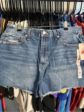 Juicy Couture Mid-Blue Distressed Denim Shorts
